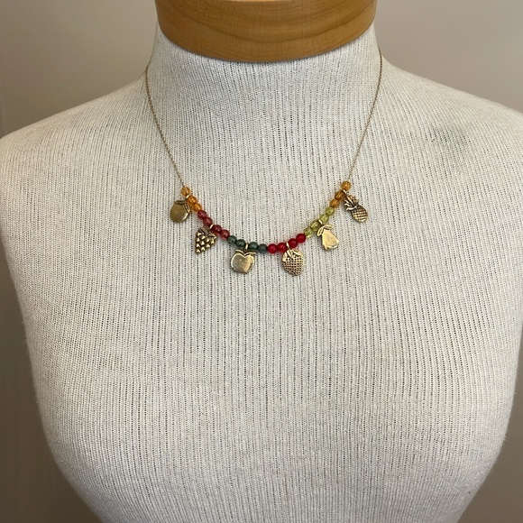 Vintage Fruit & Acrylic Bead Necklace - Picture 10 of 16